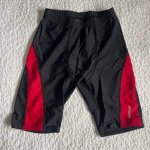 Boys Black and Red Cycling Shorts